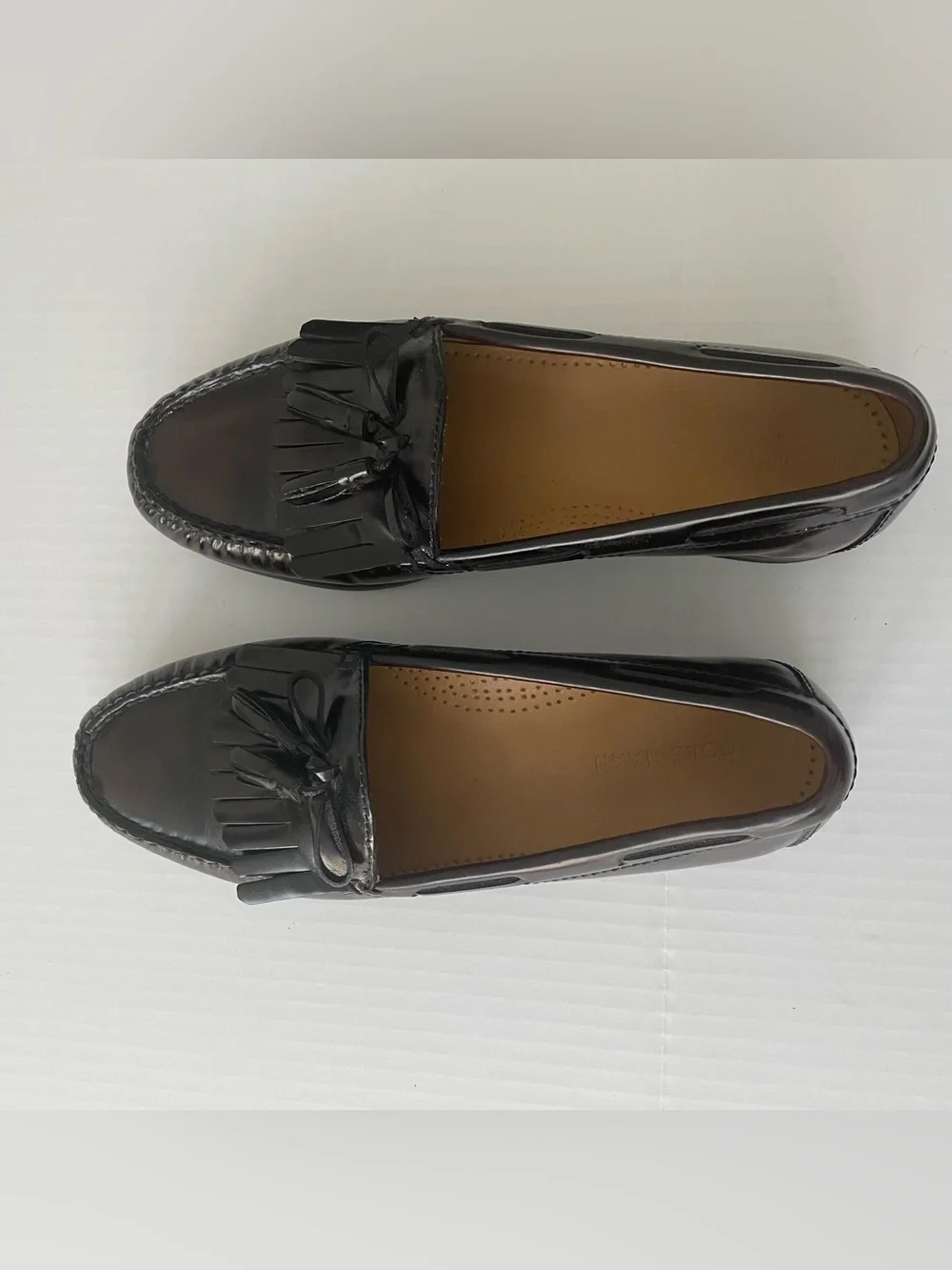 Cole Haan Men's Pinch Tassel Loafers Burgundy Leather Slip On Size 9D C02692
